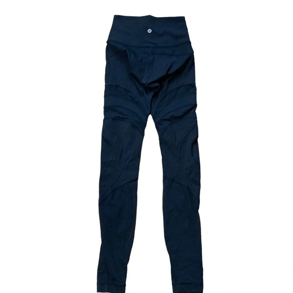 Lululemon Black 7/8 Length See-Thru Legging. Sz: 2 - Picture 5 of 9